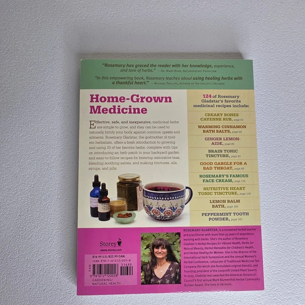 Rosemary Gladstar Medicinal Herbs Book Beginner Guide Paperback Garden Homestead